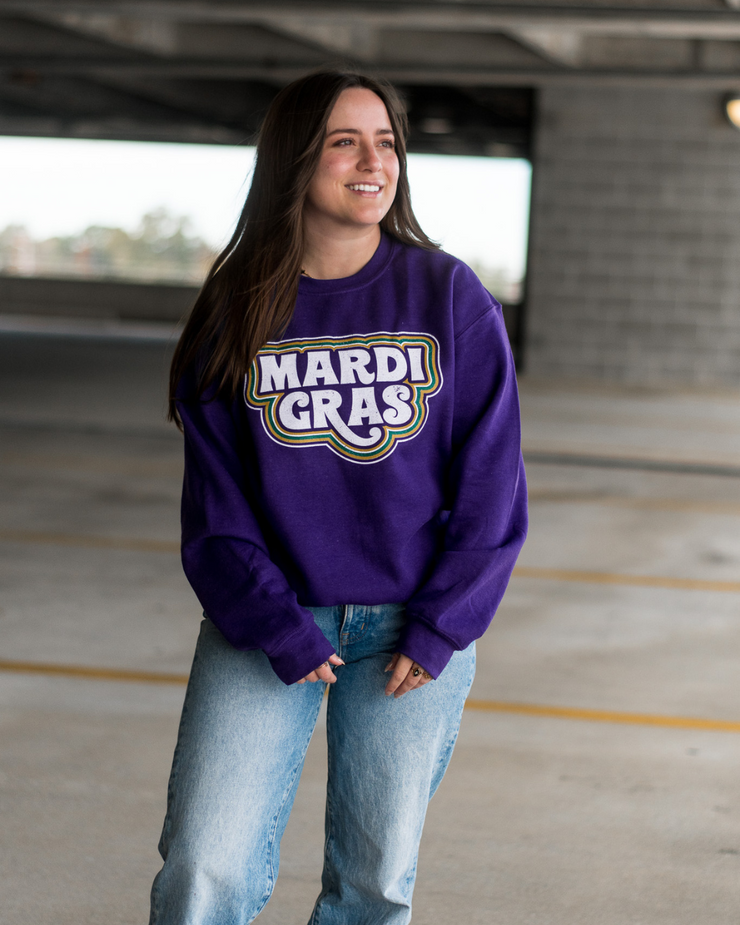 Groovy Mardi Gras Sweatshirt | Mardi Gras Shirts