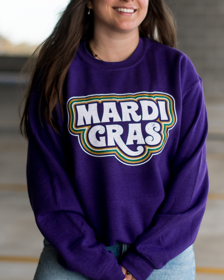 Groovy Mardi Gras Sweatshirt | Mardi Gras Shirts