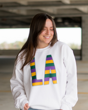 LA Mardi Gras Stripes Sweatshirt | Mardi Gras Shirts