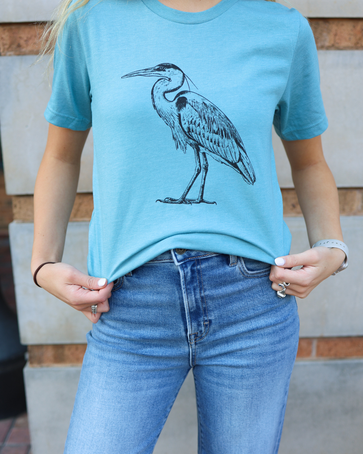 Heron Louisiana State Symbol T-Shirt