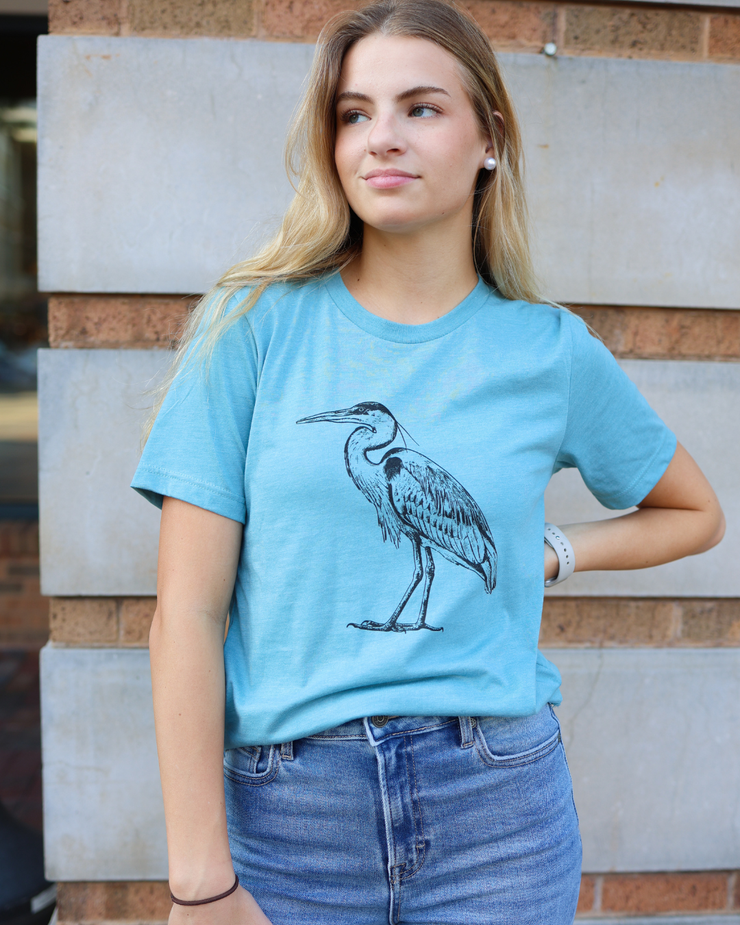 Heron Louisiana State Symbol T-Shirt