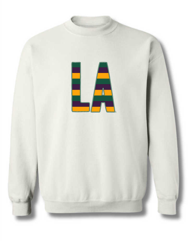 LA Mardi Gras Stripes Sweatshirt | Mardi Gras Shirts