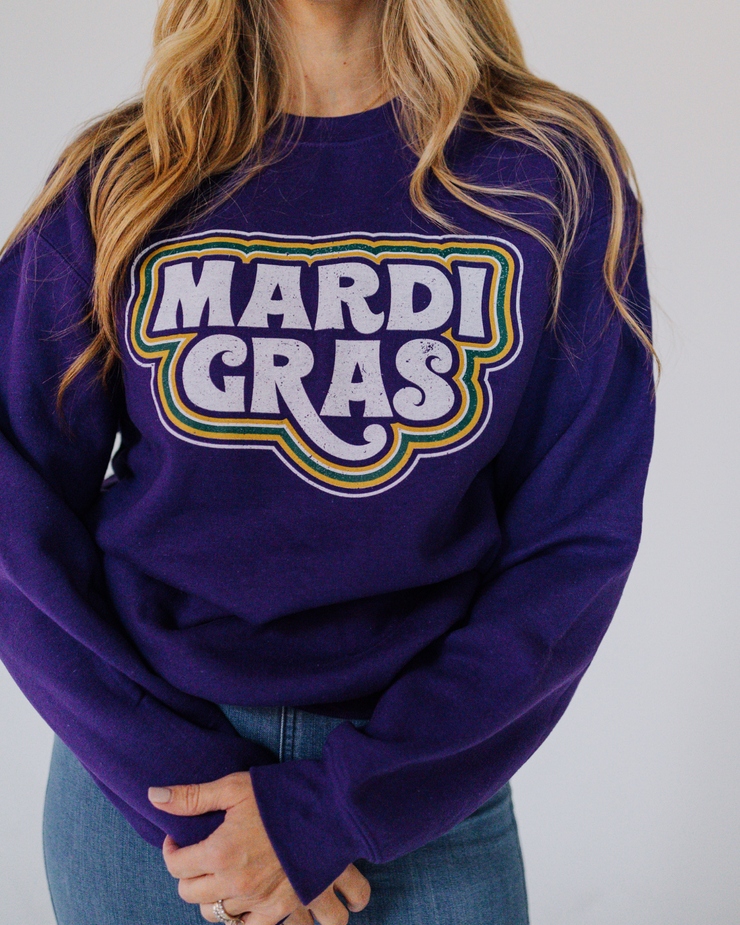 Groovy Mardi Gras Sweatshirt | Mardi Gras Shirts