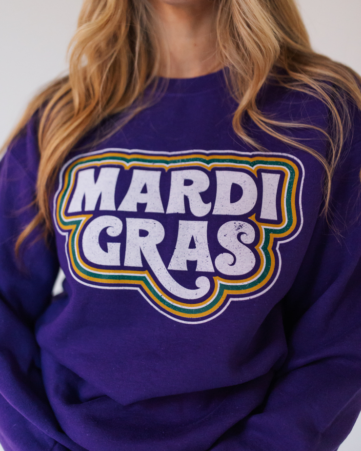 Groovy Mardi Gras Sweatshirt | Mardi Gras Shirts