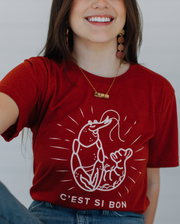 C'est Si Bon Crawfish Burst | Crawfish T-Shirt