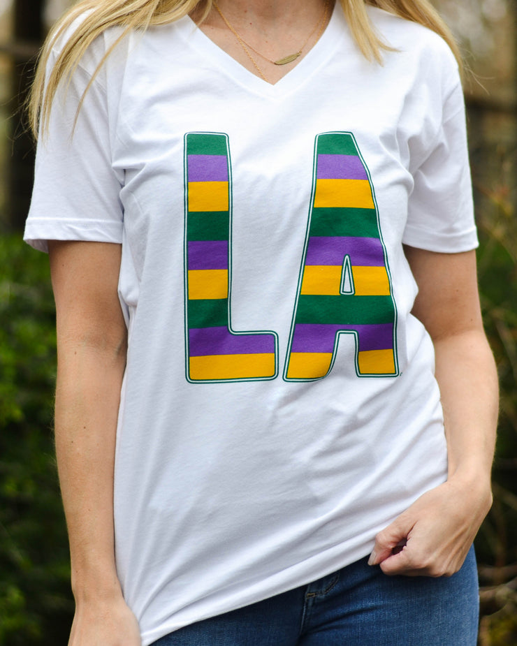 LA Mardi Gras Stripes | Mardi Gras Shirts