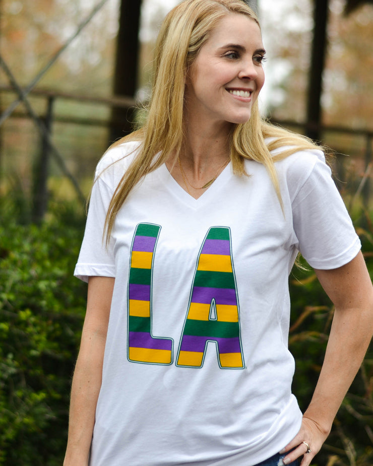 LA Mardi Gras Stripes | Mardi Gras Shirts